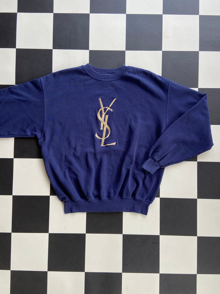 Ysl Vintage Saint Laurent Sweatshirt Tie Dye Vintage YSL