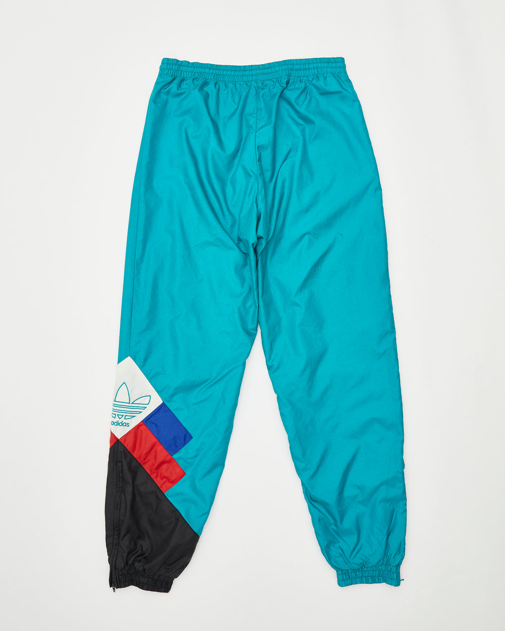 90s Adidas Turquoise Track Pants (S)