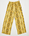 Yellow Snake Print Pants (L)