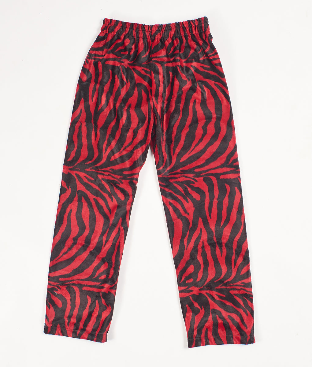RED ZEBRA PARTY PANTS
